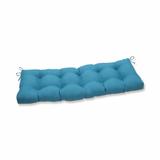 Pillow Perfect Outdoor Veranda Turquoise Blown Bench Cushion