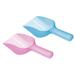 1 Set Ice Scoop Plastic 5.9x3.3x2.4" Flour Sugar Shovel Blue, Pink - Blue, Pink