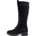 Schnürstiefel TIMBERLAND "Women's Premium 14in WP B" Gr. 38, schwarz (black, nubuck) Schuhe Schnürstiefeletten