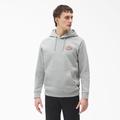 Dickies Men's Fleece Embroidered Chest Logo Hoodie - Heather Gray Size XL (TWR20)