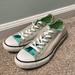 Converse Shoes | Converse Low Top Sneakers | Color: Gray/Green | Size: 5g