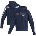 Women's adidas Navy Georgia Tech Yellow Jackets Fashion Pullover Hoodie