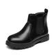 DREAM PAIRS Girls Boots Ankle Boots for Kids Side Zipper Chelsea Boots School Shoes Little Kid/Big Kid,SDBO2219K,BLACK/PU,1 US Little Kid/13 UK Child