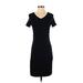 Old Navy Casual Dress - Sheath: Black Solid Dresses - Women's Size Small