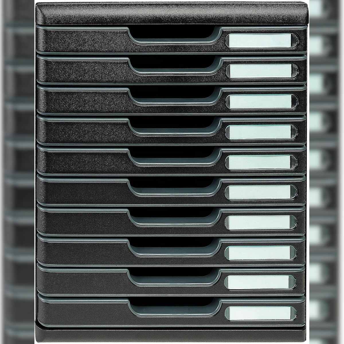 Exacompta 302414D 1x MODULO A4 - 10 Laden Black Office - Schwarz Image