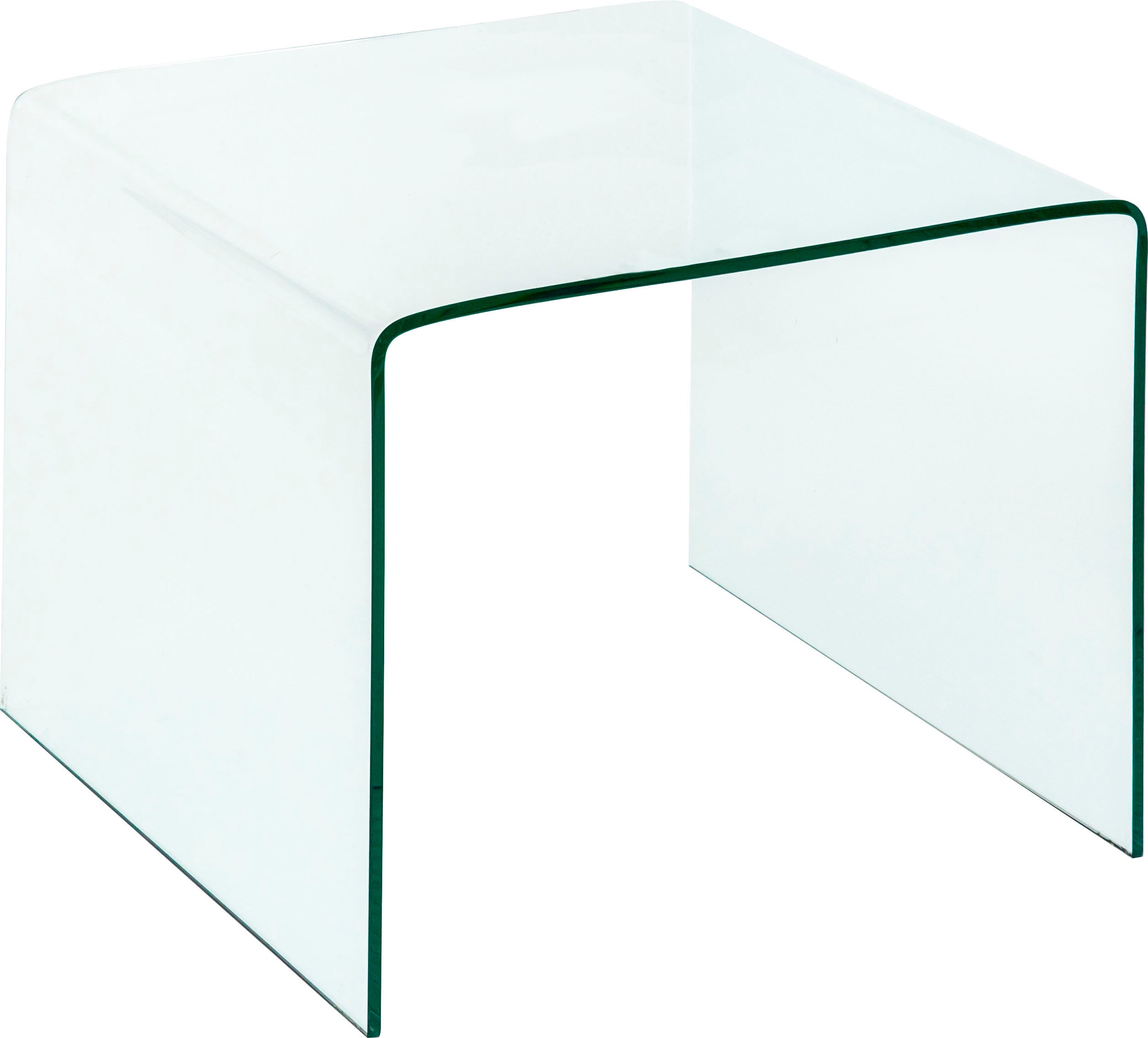 Couchtisch PAROLI, transparent (transparent, transparent, transparent), B:60cm H:46cm T:60cm, Tische, Eckige Couchtische Glas-Couchtisch
