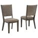 Signature Design by Ashley Wittland Side Chair in Dark Faux Leather/Upholstered in Brown | 38.46 H x 16.5 W x 21.22 D in | Wayfair D374-01