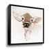 Rosalind Wheeler Bessie Brown Gallery Wrapped Floater-Framed Canvas in Brown/White | 14 H x 14 W x 2 D in | Wayfair
