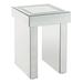 Mercer41 Csoma End Table Mirrored, Wood in Gray | 24 H x 16 W x 16 D in | Wayfair 510DEAB063824DEF88C9C2EFAF5F2A77