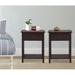 Breakwater Bay Saylesville 1.8ft Small Night Stand w/ Storage Shelf & Drawer, Wood Night Stands Wood in Brown | 21.6 H x 12 W x 16 D in | Wayfair