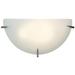 Zenon Dimmable LED Wall Sconce - Brushed Steel Finish - Opal Glass Diffuser