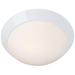 Cobalt - 2-Light 13" Flush Mount - White Finish - Opal Glass Shade