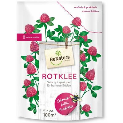 Renatura - Rotklee Trifolium pratense 0,5 kg Futterpflanze Leguminose Gründünger