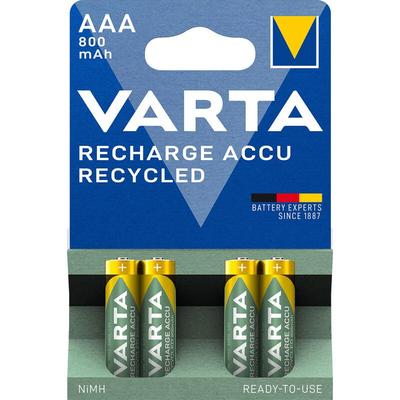 Varta - Akku Recharge Recycled Micro aaa NiMH 800mAh (4er Blister)