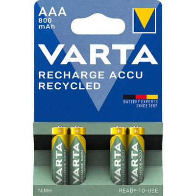 Varta - RECH.AC.RECYC.AAA800mAh BLI4 Micro (AAA)-Akku NiMH 800 mAh 1.2 v 4 St. Image