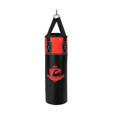Costway 11 Pounds Kids Hanging Punching Bag Set with Punching Gloves-Black