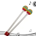 PerSCH-Baguettes rondes pour tambour xylophone accessoire musical batteurs pour enfants 1 paire