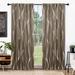 Deconovo Back Tab Rod Pocket Silver Wave Curtains(2 Panel)