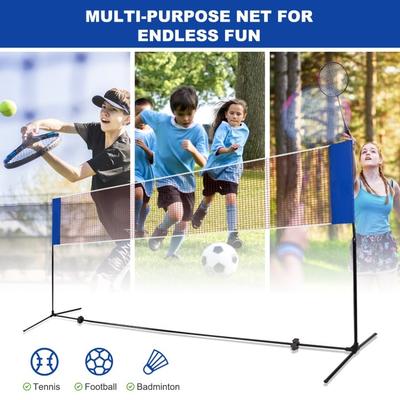 14' x 5' Portable Beach Training Badminton Net with Carrying Bag