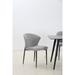 2pcs Multifunctional Upholstered Dining Chair with Metal Legs