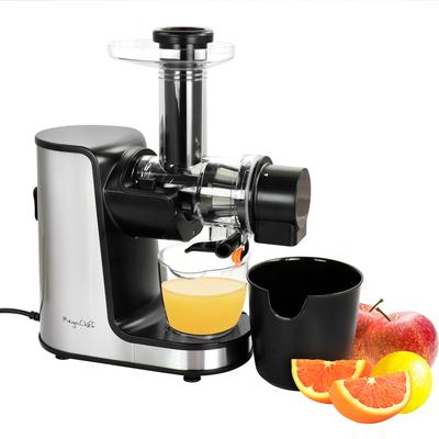 Masticating Slow Juicer Extractor with Reverse Function, Cold Press Juicer Machine with Quiet Motor - N/A