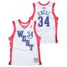 NBA 2004 West Shaquille ONeal Authentic All-Star Jersey By Mitchell & Ness - White Mens