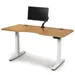 Copeland Furniture Invigo Ergonomic Sit-Stand Desk with Monitor Arm - 2660-RRC-EE-77-W-G-M-P-N-N-N