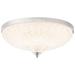 Roma 16.5" Wide Polished Chrome Clear Crystal 1-Light Flush Mount