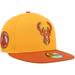 Men's New Era Gold/Rust Milwaukee Bucks 59FIFTY Fitted Hat