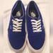 Vans Shoes | Men's Size 10 Blue Suede Vans Low Top Lace Up Shoes | Color: Black/Blue | Size: 10