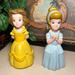 Disney Toys | Disney Parks Exclusive Princess Bath Toy Belle & Cinderella Figure 5" | Color: Blue/Yellow | Size: 5”