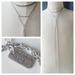 American Eagle Outfitters Jewelry | American Eagle Multi Strand Silver Tone Lariat Necklace With Triangle Detail | Color: Silver | Size: Os