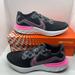 Nike Shoes | Nike Renew Run Big Girl Black Pink Glow-Light Smoke Grey Sneakers Gs 6y | Color: Black/Pink | Size: 6bb