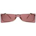 Gucci Accessories | Gucci Irregular Sunglasses | Color: Gold/Red | Size: Os