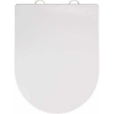 WC-Sitz WENKO "Calla", weiß, B:35,5cm L:47cm, Thermoplast, Edelstahl, WC-Sitze Image