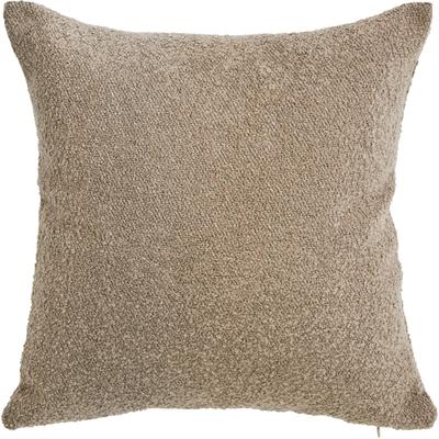 Kissenhülle DONE. "Touch", grau (taupe), B:45cm L:45cm, Polyester, Acetat, Obermaterial: 57% Polyacryl, 43% Polyester, Kissenbezüge, Einfarbige Kissenhülle aus weichem Bouclé-Stoff Image