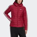 Outdoorjacke ADIDAS ORIGINALS "HOODED PREMIUM SLIM" Gr. 34, rot (legbur) Damen Jacken Outdoorjacken