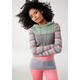 Kapuzenpullover KANGAROOS Gr. 32/34 (XS), bunt (mint, grau, rosa, hellblau) Damen Pullover Feinstrickpullover