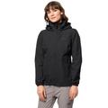 Funktionsjacke JACK WOLFSKIN "STORMY POINT 2L JKT W" Gr. L (42/44), schwarz Damen Jacken Kurze