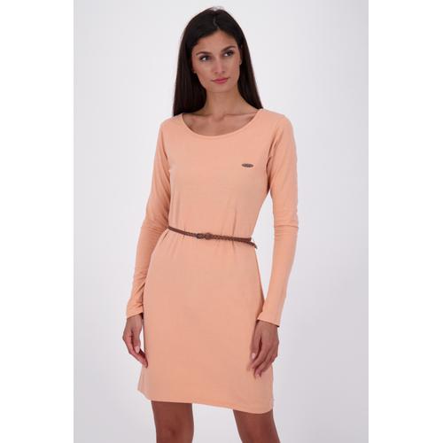 „Blusenkleid ALIFE & KICKIN „“EllinAK A Longsleeve Dress Damen Sommerkleid, Kleid““ Gr. XXL, Normalgrößen, braun (mahagonium melange) Damen Kleider Blusenkleider“