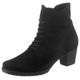 Schnürstiefelette GABOR "Palma" Gr. 40, schwarz Damen Schuhe Reißverschlussstiefeletten mit Innenreißverschluss