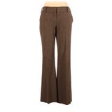 B-Works Dress Pants - High Rise: Brown Bottoms - Women's Size 11