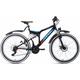 Mountainbike KS CYCLING "Zodiac" Fahrräder Gr. 48 cm, 26 Zoll (66,04 cm), schwarz (schwarz, rot) Full Suspension
