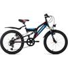 Jugendfahrrad KS CYCLING "Zodiac" Gr. 31, schwarz (schwarz, schwarz), Fahrräder, Kinder, 31cm, 20 Zoll (50,80cm)