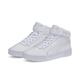 Sneaker PUMA "Carina 2.0 Mid Sneakers Damen" Gr. 36, grau (white silver gray) Schuhe Schnürstiefeletten