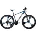 Mountainbike KS CYCLING "Xplicit" Fahrräder Gr. 53 cm, 29 Zoll (73,66 cm), schwarz (schwarz, blau) Hardtail