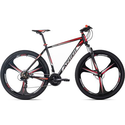 Mountainbike KS CYCLING "Xplicit" Fahrräder Gr. 53cm, 29 Zoll (73,66cm), schwarz (schwarz-rot + schwarz) für Herren, Kettenschaltung