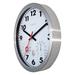 NeXtime Clematis 14" Wall Clock Plastic/Metal in Gray/White | 14.6 H x 16 W x 2.4 D in | Wayfair 4307AR