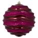 The Holiday Aisle® Stripe Candy Glitter Wave Ball Christmas Ornament Plastic in Red | 8" H x 8" W x 8" D | Wayfair 7DFAEBFD9F7A4B4481D4965A59133D13