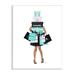 Stupell Industries Fashionista Woman Shopping Chic Glam Bags XXL Black Framed Giclee Texturized Art By Amanda Canvas in Green | Wayfair